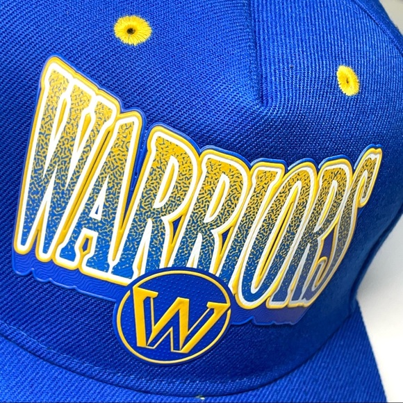 Ultra Game Men’s NBA Golden State Warriors Adjustable Basketball Hat Blue New - Picture 3 of 14